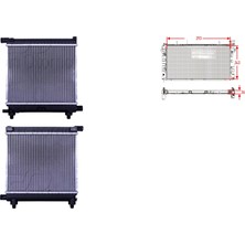 Su Radyatörü - 2015003703 Wisco - Mercedes W201 C124 S124 W124 190 20 23E 82 ve Sonrası Uyumlu