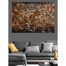 Karizma Tablo Arapça Hat Sanatı Dekoratif Kanvas - Mdf Ahşap Tablo