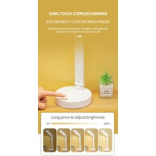Orvion PS-1960 Şarjlı Dokunmatik 3 Renk 40 LED Çalışma Okuma Işığı Çocuk Odası Ambiyans Modlu Gece Lambası