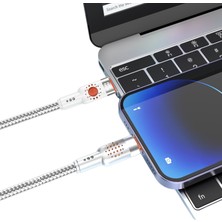 30W iphone Adaptör Uyumlu Şarj Kablosu 1 Metre Type-C To Lightning Şarj ve Data Kablosu (Beyaz Renk)