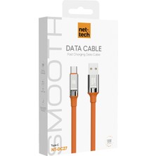 18W Hızlı Şarj Turuncu USB To Type-C Kablo(Samsung & Xiaomi & Iphone 15-16 ve Pro-Max Uyumlu,1metre)