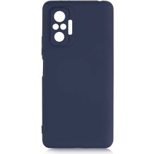 Zore Xiaomi Redmi Note 10 Pro Kılıf Zore Mara Laaakan Kapak-Lacivert