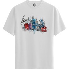 Color Luxe London -  Pamuklu Erkek Beyaz Tişört - Premium Quality