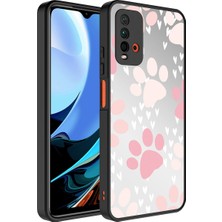 Xiaomi Redmi 9t Kılıf Aynalı Desenli Kamera Korumalı Parlak Zore Mirror Kapak-Pati