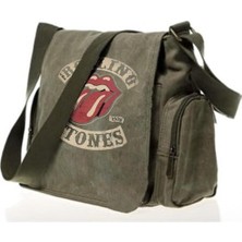 Mediterian Yeşil Unisex Vintage Baskılı Günlük Postacı Çanta, Şık ve Kullanışlı Tekstil Tasarımı