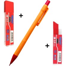 2.0 mm Kırmızı Kalın Uçlu Versatil Kalem 1 Adet ve 2.0 mm Kalın Uç Kırmızı 2 Paket