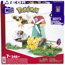 HKT21 Mega™ Pokémon™ Countryside Windmill - Yel Değirmeni Kasabası Seti 240 Parça +7 Yaş
