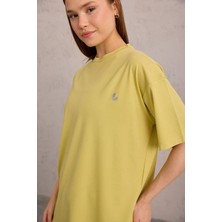 Bisiklet Yaka Tişört Lime