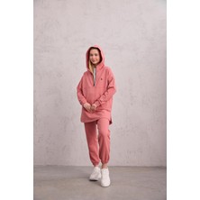 Astronot Kapüşonlu Sweat Pudra