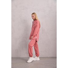 Astronot Kapüşonlu Sweat Pudra