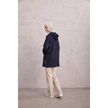 Kapüşonlu Sweat Lacivert