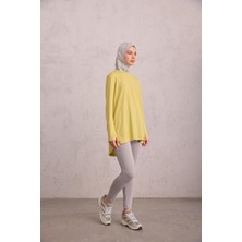 Parmak Detaylı Tunik Lime
