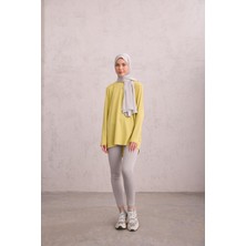 Parmak Detaylı Tunik Lime