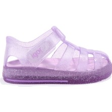 Igor S10265 Star Glitter Lila Ortopedik Günlük Kız Çocuk Sandalet