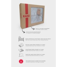 Bebek Müslin %100 Pamuk Jakarlı Nevresim Takımı - Heart Gri