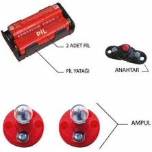 Kumtoys Elektrik Deney Seti Ahşap Zeminli Seri Paralel Devre Ödev Seti
