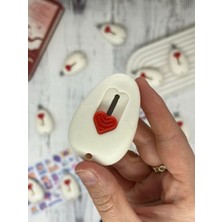 Kalp Desenli Beyaz Mini Maket Bıçağı/sanat Bıçağı/bullet Journal/scrapbook/Falçata