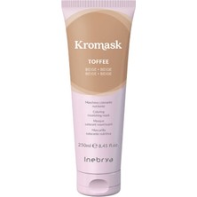 Belirtilmemiş Inebrya Kromask Toffee Vegan Besleyici Saç Maskesi 250 ml Bej Sıcak Balyaj Ton Yenileyici