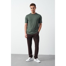 Modal Kumaş Regular Fit Sıfır Yaka T-Shirt