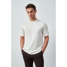Modal Kumaş Regular Fit Sıfır Yaka T-Shirt