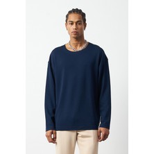 Oversize Uzun Kol Esnek Modal Erkek T-Shirt