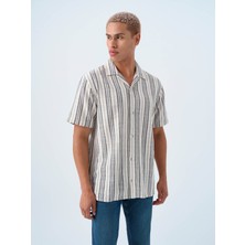 Loft Relax Fit Lacivert Erkek Gömlek LF2038621