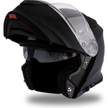 Delta Basic Siyah Çene Açılır Kask