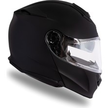Delta Basic Siyah Çene Açılır Kask