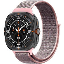 Zore ​​Galaxy Watch Ultra 47mm Krd-03 Hasır Kordon-Kum Pembe