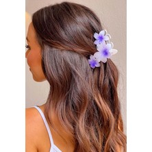 Üçlü Çiçekli Mandal Saç Tokası