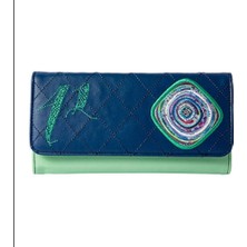 Es Dekor Nazar Nakışlı Cüzdan Koleksiyon Ürünü Kadın Cüzdanı Pu Deri 10X20CM 1 Adet