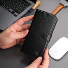 Toronata Casper Apple iPhone 16 Pro Max Deri Kılıf Mıknatıslı Ayrılabilir Cüzdan-Siyah