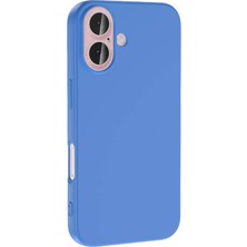 Zore Apple iPhone 16 Plus Kılıf Zore Lsr Laaakan Kapak-Mavi