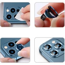 Iphone 15 Pro / 15 Pro Max Uyumlu Parlak Taşlı Kamera Lens Koruyucu