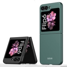 Zore Galaxy Z Flip 6 Kılıf Zore Sert Kıpta Kapak-Gümüş