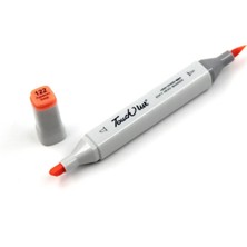 Depposite Touchliit Çift Taraflı Marker Kalem Fluorescent Orange F122
