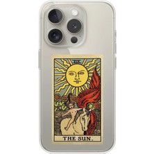 Dali Design iPhone 13 Pro Uyumlu Şeffaf Kılıf Tarot The Sun Tasarımlı