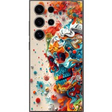 Dali Design Samsung Galaxy S24 Ultra Uyumlu Şeffaf Kılıf Grafiti 5 Tasarımlı