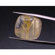 Aries 15.10 ct 17.7X15.9 mm Octagon Natural Golden Rutilated Quartz