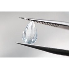 Aries 0.59 ct 8X5 mm Pear Natural Aquamarine