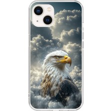Dali Design iPhone 15 Uyumlu Şeffaf Kılıf Kartal Tasarımlı