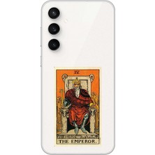 Dali Design Samsung Galaxy S23 Fe Uyumlu Şeffaf Kılıf Tarot The Emperor Tasarımlı
