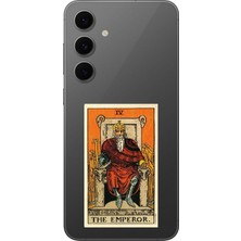 Dali Design Samsung Galaxy S24 Fe Uyumlu Şeffaf Kılıf Tarot The Emperor Tasarımlı