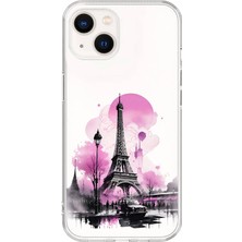 Dali Design iPhone 15 Plus Uyumlu Şeffaf Kılıf Paris 1 Tasarımlı