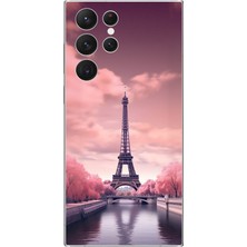 Dali Design Samsung Galaxy S22 Ultra Uyumlu Şeffaf Kılıf Paris 3 Tasarımlı