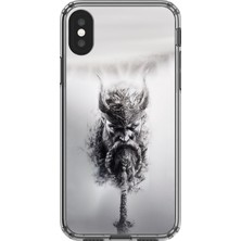 Dali Design iPhone x Uyumlu Şeffaf Kılıf Nordic Viking 2 Tasarımlı