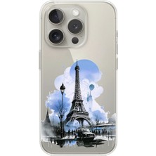 Dali Design iPhone 16 Pro Uyumlu Şeffaf Kılıf Paris 2 Tasarımlı