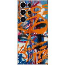 Dali Design Samsung Galaxy S23 Ultra Uyumlu Şeffaf Kılıf Grafiti 2 Tasarımlı