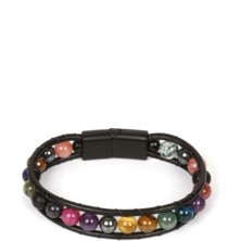 M Miel Erkek Karışık Doğal Taş Bileklik