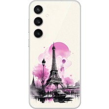 Dali Design Samsung Galaxy S23+ Uyumlu Şeffaf Kılıf Paris 1 Tasarımlı